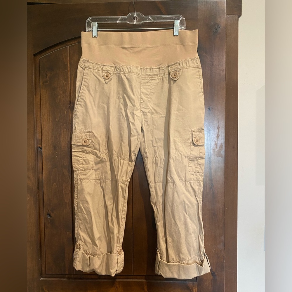 Motherhood maternity cargo pants